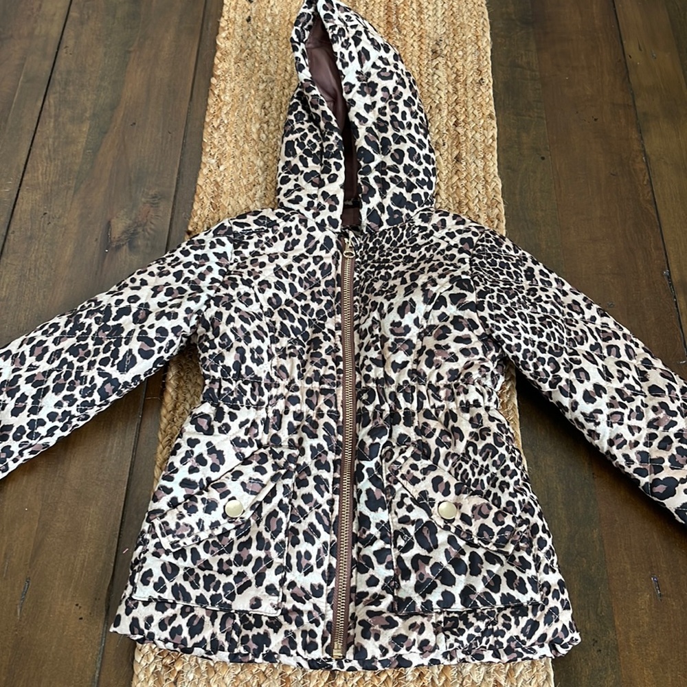 Leopard Puffer Coat